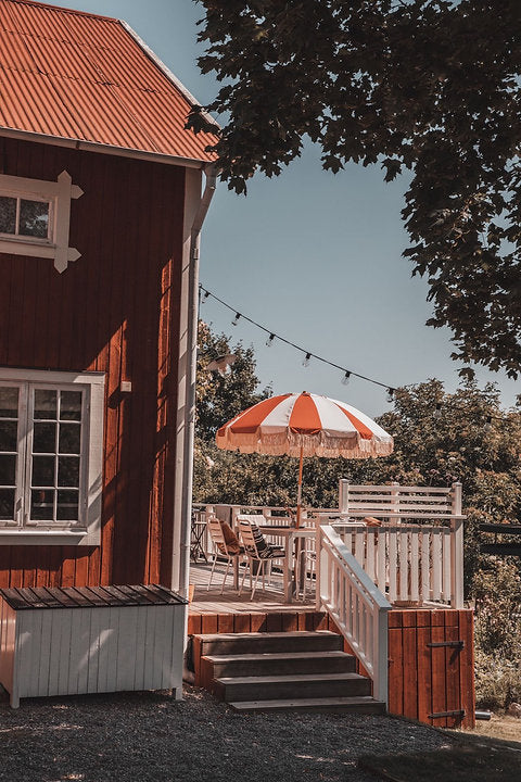 Café da Vila striped Burgundy