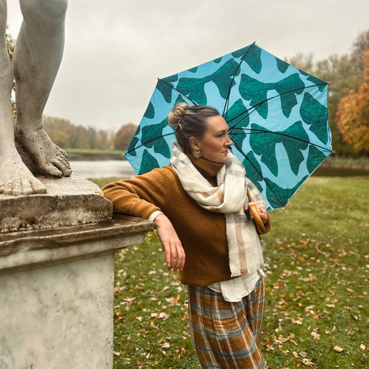 Rosa Klassiskt Paraply